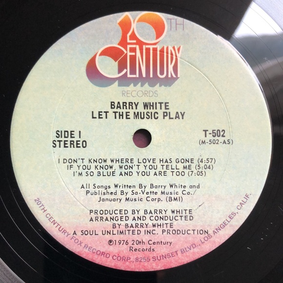 Barry White Let The Music Play Vinyl Lp '76 - Picture 4 of 8